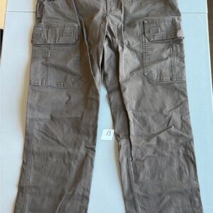 Duluth Trading Co Men's Brown Cargo Pants Flex Fire Hose 36x32